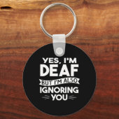 ASL Deaf Awareness Hoorverlies Dove Cultuur en S Sleutelhanger (Voorkant)