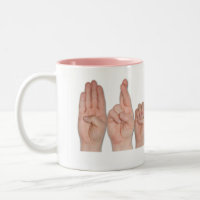 ASL Fingerorthographié Nom Coffee Mug