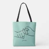 ASL Friends Canvas tas – Gebarentaalverklaring (Achterkant)