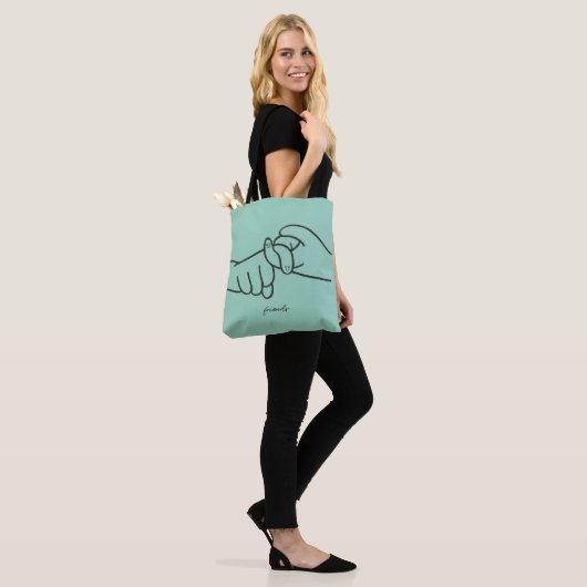 ASL Friends Canvas tas – Gebarentaalverklaring (Op model)