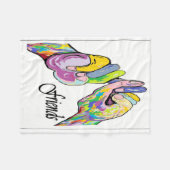 ASL Friends Fleece Deken (Voorkant (Horizontaal))