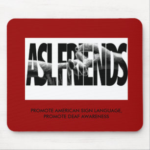 ASL FRIENDS MOUSEPAD MUISMAT