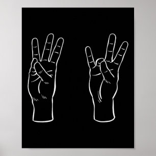 Asl Gebarentaal Grappig 67 Meme Virale Handgebaren Poster