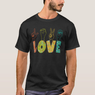 ASL-gebarentaal Ik hou van je Amerikaanse gebarent T-shirt
