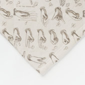 ASL Gebarentaal Kerstcadeau Fleece Deken (Hoek)