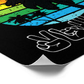 ASL Gebarentaal Kleding Strand Doof Awareness Top Poster (Hoek)