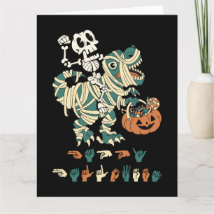 ASL Gelukkig Halloween II - Schattige Griezelseizo Kaart