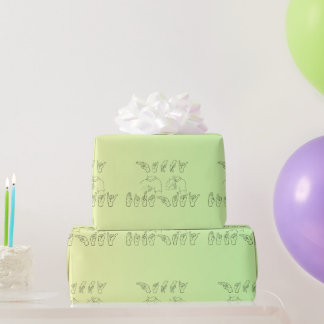 ASL Gelukkige Verjaardag/Handtekens en Vinger Spel Cadeaupapier