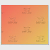 ASL Gelukkige Verjaardag/Handtekens en Vinger Spel Cadeaupapier (Vlak)