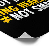 Asl Hand Gesture Deaf Hearing Loss Awareness 2  Poster (Hoek)