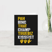 ASL Handgebaar Doof Gehoorverlies Bewustzijn 8 Kaart (Voorkant)