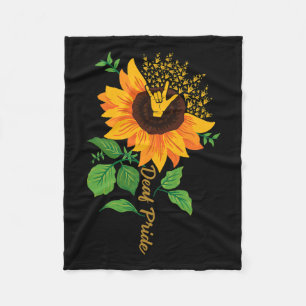 ASL handgebaar doof gehoorverlies bewustzijn Fleece Deken