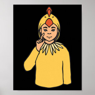 ASL Handgebaar Doof Gehoorverlies Bewustzijn Jonge Poster