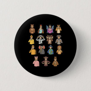 ASL Handgebaar Doof Gehoorverlies Bewustzijn Jonge Ronde Button 5,7 Cm