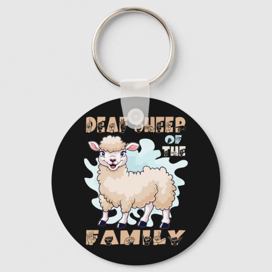 ASL handgebaar Handgebarentaal gehoorverlies a Sleutelhanger (Voorkant)