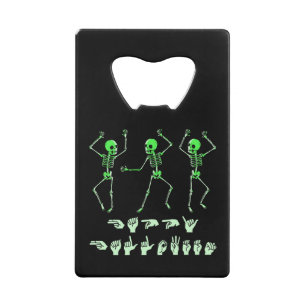ASL Happy Halloween I - Schattige Spooky Season Kredietkaart Flessenopener