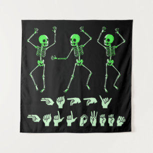 ASL Happy Halloween I - Schattige Spooky Season Wandkleed