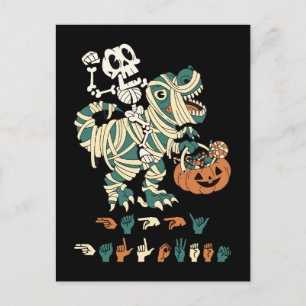 ASL Happy Halloween II - Schattige Spooky Seizoen Briefkaart