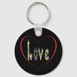 ASL Heart Full of Love Sleutelhanger