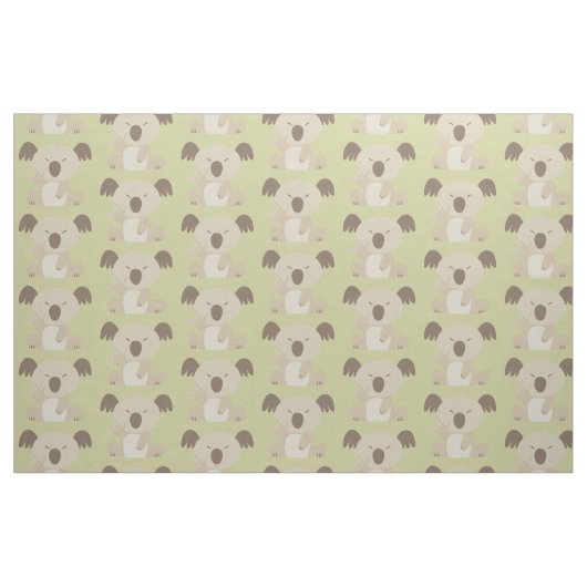 ASL I hou van Koala Patterned Fabric Stof (Yard (91,4 cm))