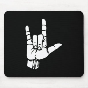 Asl I Love You Cadeau American Sign Language T-shi Muismat