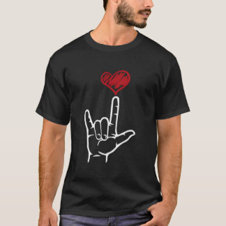 Asl I Love You Hand Hij Amerikaanse Gebarentaal T-shirt