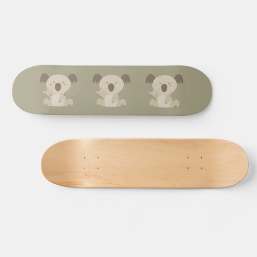 ASL I Love You Koala Skateboard (Horz)