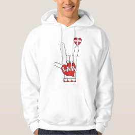 ASL I Love You Sign LAB (LABORATORY) Hoodie