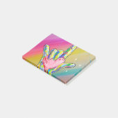 ASL IK HOOR VAN JE Hart Post-it® Notes (Schuin)