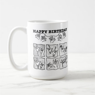 ASL ILY Obsessie - Gefeliciteerd verjaardag! Koffiemok