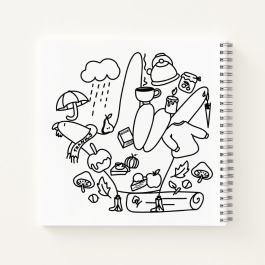 ASL ILY Thanks – Autumn Vibes Notitieboek (Achterkant)