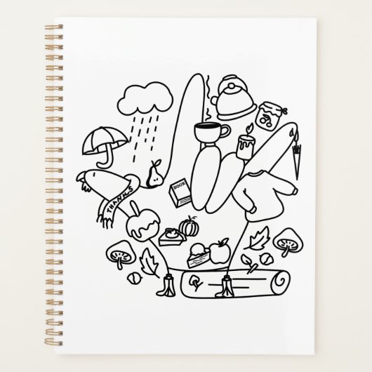 ASL ILY Thanks – Autumn Vibes  Planner (Voorkant)