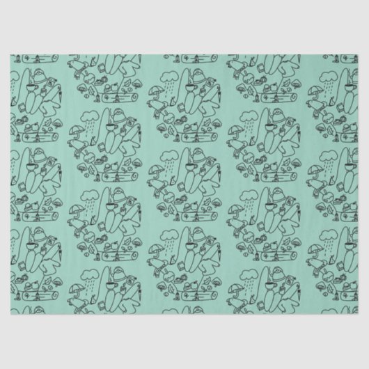 ASL ILY Thanks – Autumn Vibes  Tissuepapier (Voorkant)