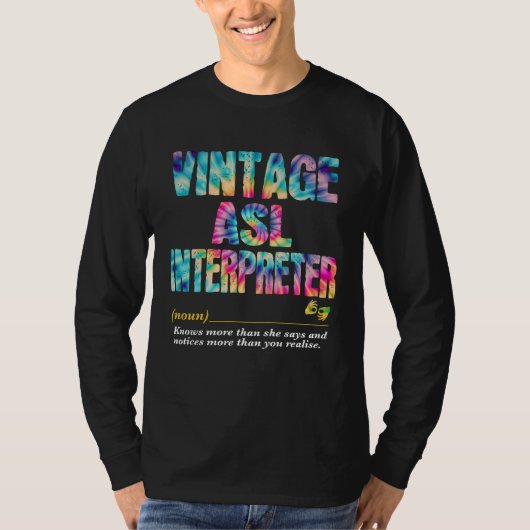 ASL Interpreter Appreciation Week Back to School T-shirt (Voorkant)