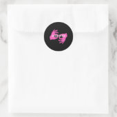 Asl Interpreter Ronde Sticker (Tas)