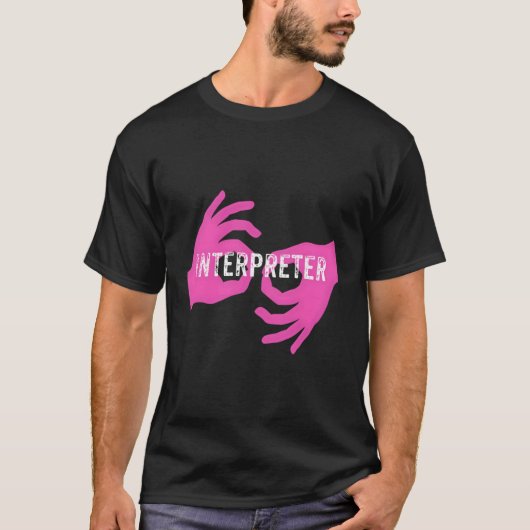 Asl Interpreter T-shirt (Voorkant)