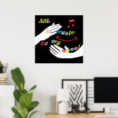 ASL is Muziek naar mijn OGEN! Poster (Thuiskantoor)