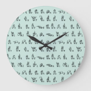 ASL Jade // American Sign Language Alphabet Grote Klok