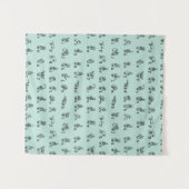 ASL Jade // American Sign Language Alphabet Wandkleed (Voorkant (horizontaal))