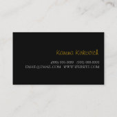 ASL, Langue des Signes, Traducteur, Carte de visit (Dos)