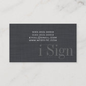 ASL, Langue des signes, Traducteur, Carte de visit (Dos)