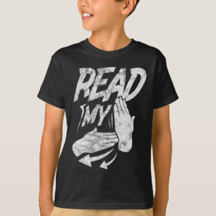 Asl Lees Mijn Hand Dove Amerikaanse Gebarentaal Ge T-shirt