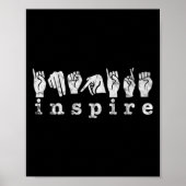 ASL-leraar Amerikaanse gebarentaal doofheid Poster (Voorkant)