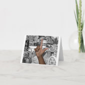 ASL Letter L met Afbeelding Collage Bedankkaart (Voorkant)