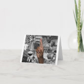 ASL Letter R met Afbeelding Collage Bedankkaart (Voorkant)