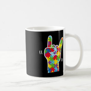 ASL Liefde Gebarentaal Autisme Awareness Maand ASL Koffiemok