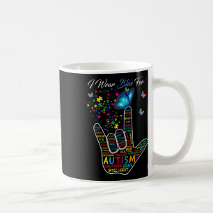 Asl Liefde Gebarentaal Hand Ik Draag Blauw Voor Au Koffiemok