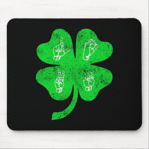 Asl Liefde Gebarentaal St Patrick's Dag Dove Gehoo Muismat