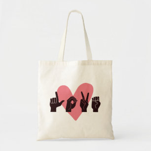 ASL Liefde IV - Valentijnsdag Tote Bag