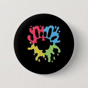 Asl Liefdesteken Niet-verbale Autisme Ondersteunin Ronde Button 5,7 Cm